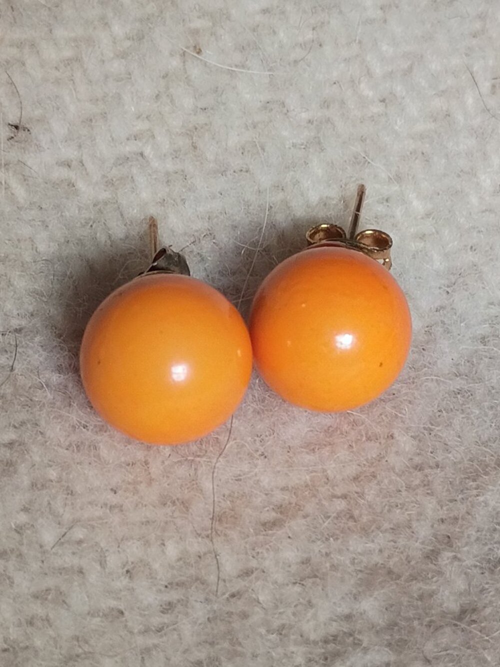 Mid Century Modern Vintage Stud Earrings Pair